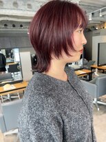 ヘアーズルネッタアベノ(HAIR'S Lunetta abeno)&nbsp;【大阪/天王寺】ウルフカット×ボルドーカラー