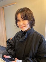 ニード(need)&nbsp;ベージュミニボブパーマ【大阪/梅田/中津】