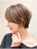 レイヤーショートボブ/顔周りカット/20代30代40代50代/大宮