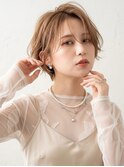 大人可愛い20代30代40代小顔ひし形ハンサムショート丸み