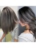 【大人の上品ハイライト】白髪ぼかし＋ケアカラー＋クイックTR　￥13,000
