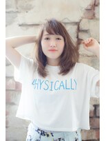 エアー 福岡(AIR)&nbsp;[air-FUKUOKA　竹石]　ナチュラルボブ 斜めバング＆小顔カット