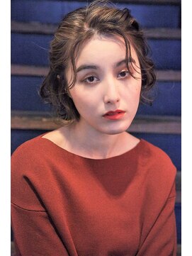 ラレイ(Lalei) 【Lalei】センターパート二次会ショートアレンジ