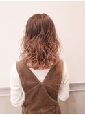 グラデーション細ハイライトピンク☆
