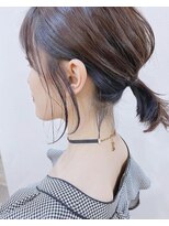 マリアバイアフロート(Maria by AFLOAT)&nbsp;【インナーカラー】ネイビーヘアぱつんボブ