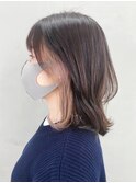 インナーカラーベージュ_Aラインボブマロンベージュ_ba328831