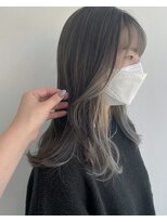 ヘアメイク オブジェ(hair make objet) 韓国スタイル インナーカラー 韓国ヘア
