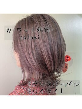 ワット 原宿店(W) 【W-ワット-原宿店 】パープルガーネットcolor♪