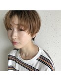 オレンジヘア☆マッシュショート