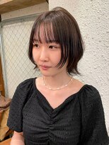 マジコ 下北沢本店(Magico) 韓国風レイヤーカットウルフカット前髪カットブラウンカラー