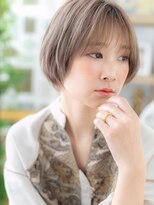 カバーヘア ブリス 戸田公園西口店(COVER HAIR bliss) 大人ブロンドヘア小顔ボブショートTb2戸田公園20代30代40代