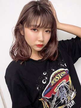 ミュート 原宿店(mute) 【mute原宿】鎖骨ミディアム×ことりベージュ