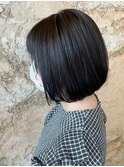【Flor上大岡】*ワンカールボブ+ダークブラウン*