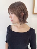 ローレン(LOREN)&nbsp;ミルクティーベージュぷつっとボブケアブリーチ 梅田