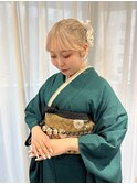【lilley 稲永麻衣】成人式ヘアセット+天神韓国ヘア