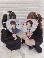 双子の編みカチュハートサイドポニー＊まゆ