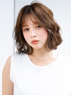 レノラ 本町(LENORA) 20代30代大人かわいいナチュラル暗髪ゆるめパーマヘア