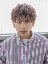 【メンズstyle】ベリーショートニュアンスパーマグレーベージュ