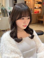 ロンド エスポワール 錦糸町(Lond espoir)&nbsp;■黒髪カタログボブルフネビージュ小顔に見せるヘアワンレン