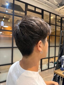 ナンバー ジェミカ 札幌(N° jemica) ダークアッシュ黒髪/社会人ヘア学生ヘア爽やかツーブロック短髪