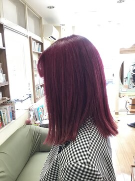 フープ(hoop) ピンクレッド系