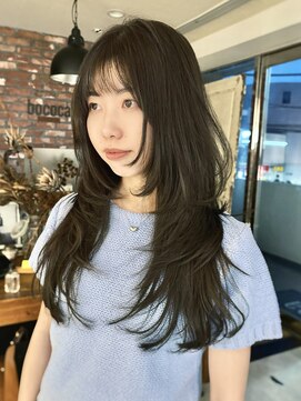 ボコカ(bococa) 【macana指名】オリーブブラウン/ロングレイヤーカット登戸