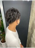波巻きツイストスパイラルパーマ/フェザーパーマ/眉毛/メンズ