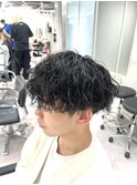 メンズショート×強めシャドウパーマ【メンズ/松戸】