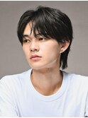 ナチュラル毛流れセンターパート
