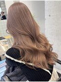 渋谷ミルクティーベージュハイトーンカラーヘーゼルベージュ30代