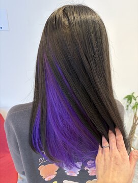 アズールサン 草加西口店(azule-sun) インナーカラー,パープル,ピンクパープル,ブリーチ【草加】