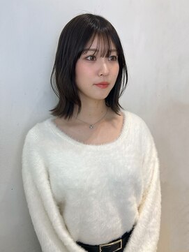 アクシス 栄店(`AXIS) 森崎ワンホンレイヤー/ミルクティーブロンド/ダークブルー/栄
