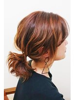 ヘアアンドメイク ゼン ヨコハマ(Hair&Make ZEN YOKOHAMA)&nbsp;グラ・バレイヤージュonショート～ミディアムHair&Make ZEN