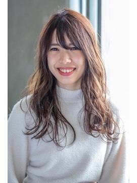 ナナナ パレナ 大津膳所店(nanana parena) マロンベージュ×セミウエットウエーブ