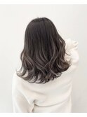 グレージュグラデーションミディ