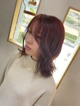 ヘアーパーチ(HAIR perch) レイヤーカット×レッドカラー
