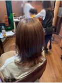 赤み消しミルクティー×ミディアムレイヤー