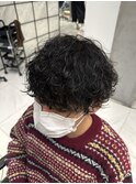 波巻きプードルパーマ