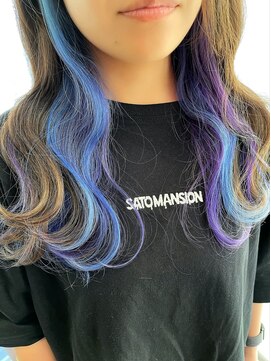 ラグーン(LAGOON) インナーカラー/イヤリングカラー/ブルー/パープル