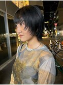 CAF松本/ショートウルフ/ブルーブラック/似合わせ/大阪/心斎橋