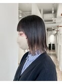 ぷつっと切りっぱなしボブ