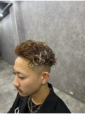 オールバックスパイラルパーマ