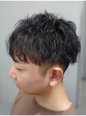 メンズパーマ【五香松戸メンズカット＜理容室＞シェービング】