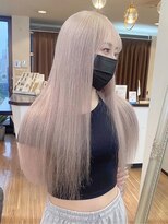 アンククロス 青山店(ANKH CROSS)&nbsp;《韓国ヘア》ブリーチカラー/ホワイトグレージュ（天水悠斗）