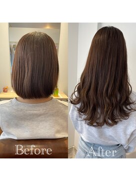 アンス 大阪梅田(ANs.) 20代30代40代大人可愛いハイトーンエクステ立体感小顔