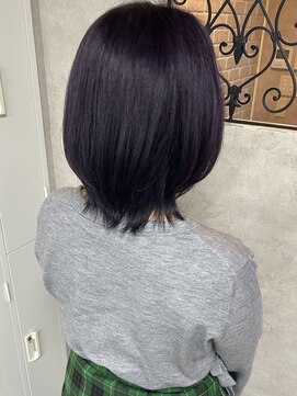 ルノン(LUNON) ラベンダーカラー/ケアブリーチ/ショートヘア/韓国