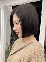 ニトバイアンキシム(nit by ahnkism)&nbsp;ボブミルクティーベージュブリーチダブルカラー堀江