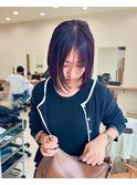 アメリ女子の顔周りカット♪