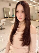 エジョン 三鷹店(Aejon) レイヤーロング/ヘルシースタイル/韓国ヘア/ベビーピンク/吉祥寺