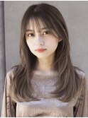 レイヤーカット/カットレイヤー／びれヘア／マ ロンベージュ
